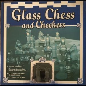 Glass chess and checkers